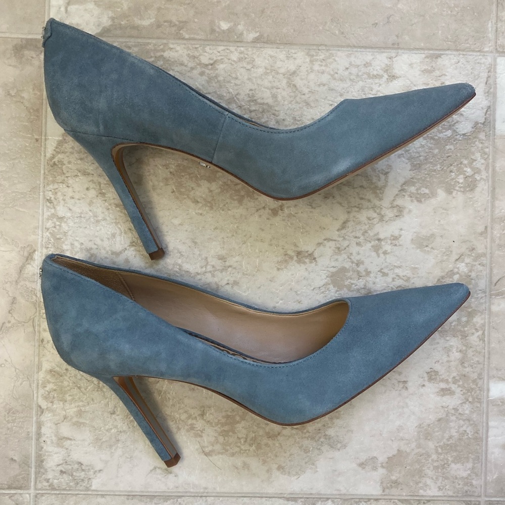 Sam Edelman heels, pale blue, size 7, never been worn